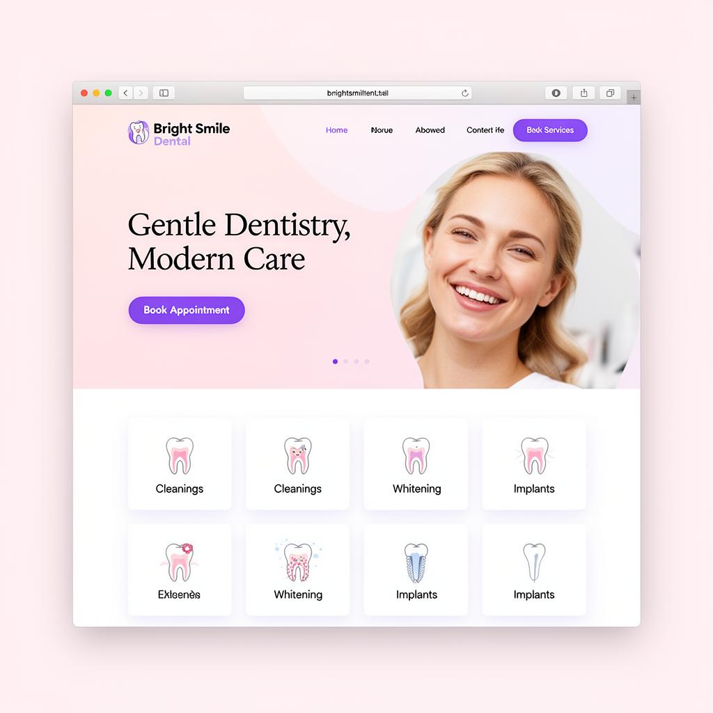 Bright Smile Dental — Dental website built by Neurex