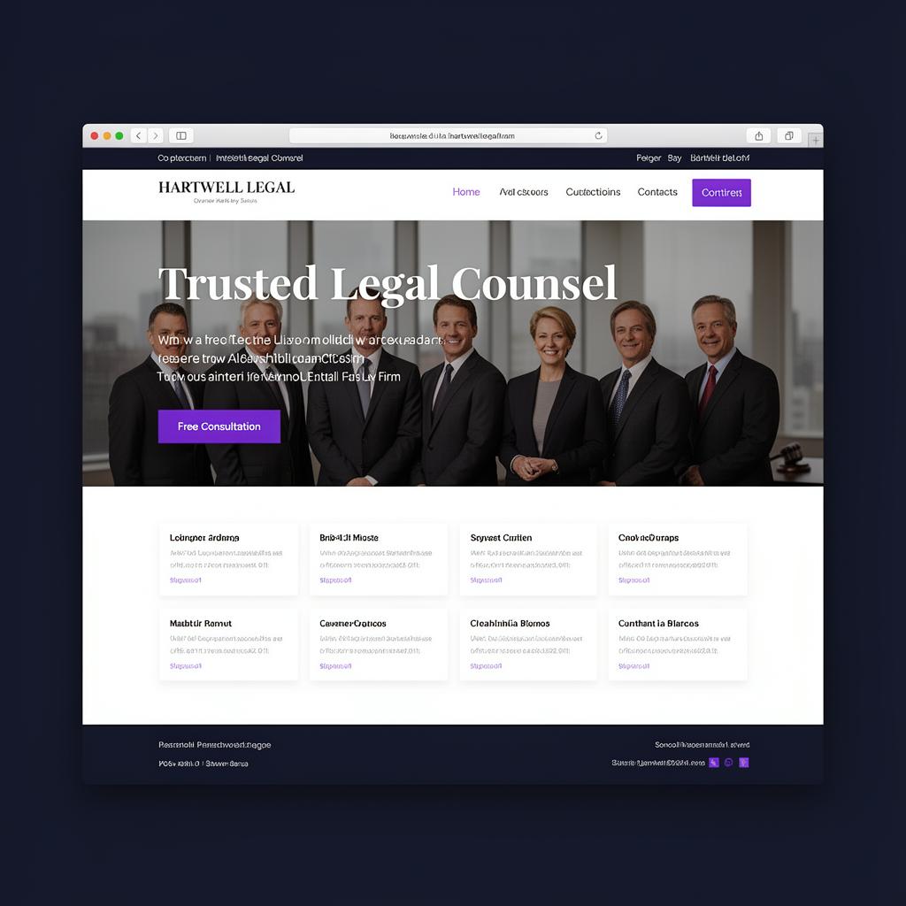 Hartwell Legal — Law firm website built by Neurex