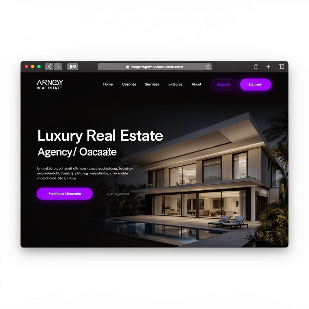 Arnoy Real Estate — Real estate website built by Neurex